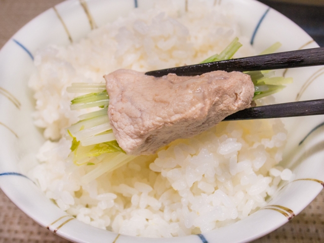 水菜と豚肉の鍋３
