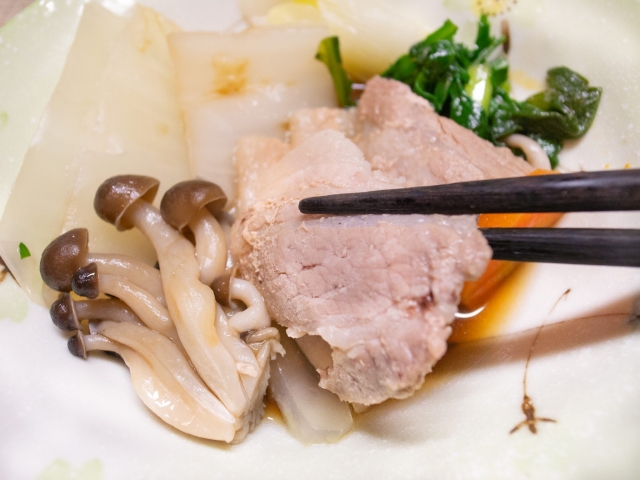 白菜と豚バラ肉の鍋３