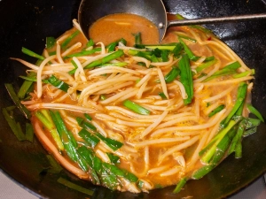 軽く煮る
