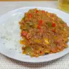 挽肉とピーマンのカレー