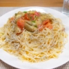 茄子とちりめんじゃこの冷製パスタ