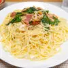 ケールとベーコンのパスタ