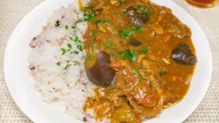 サバ缶と茄子のカレー