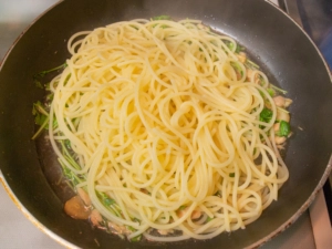 パスタを合わせる