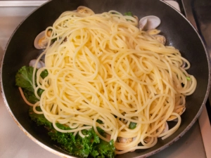 パスタを合わせる