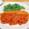 トマトソースのチキンカツ