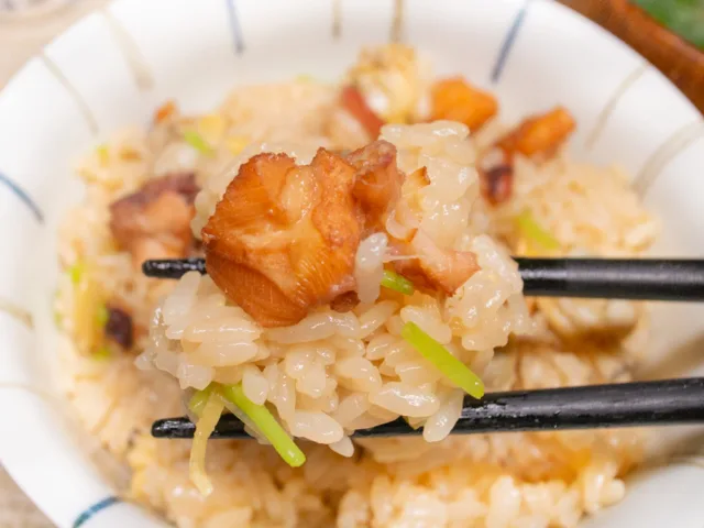 タコとアサリご飯１