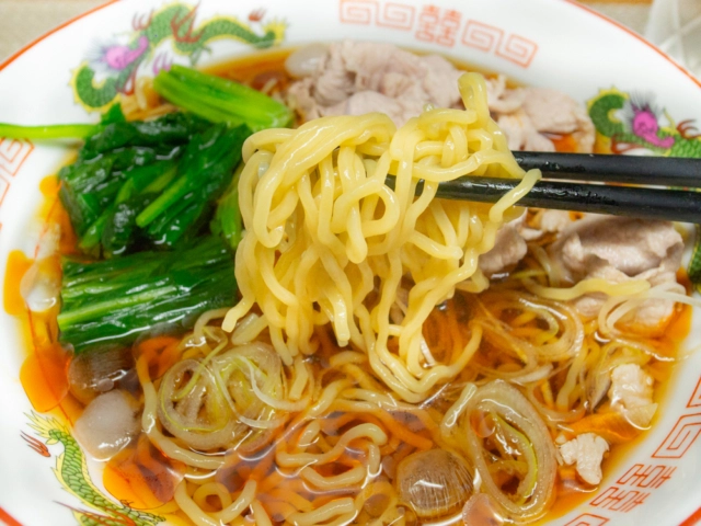 簡単めんつゆ冷やしラーメン１
