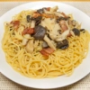 ベーコンときのこのパスタ