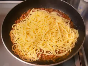 パスタを合わせる