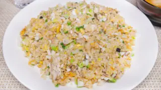 塩鯖と蕪のチャーハン