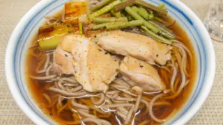 山菜鶏南蛮蕎麦