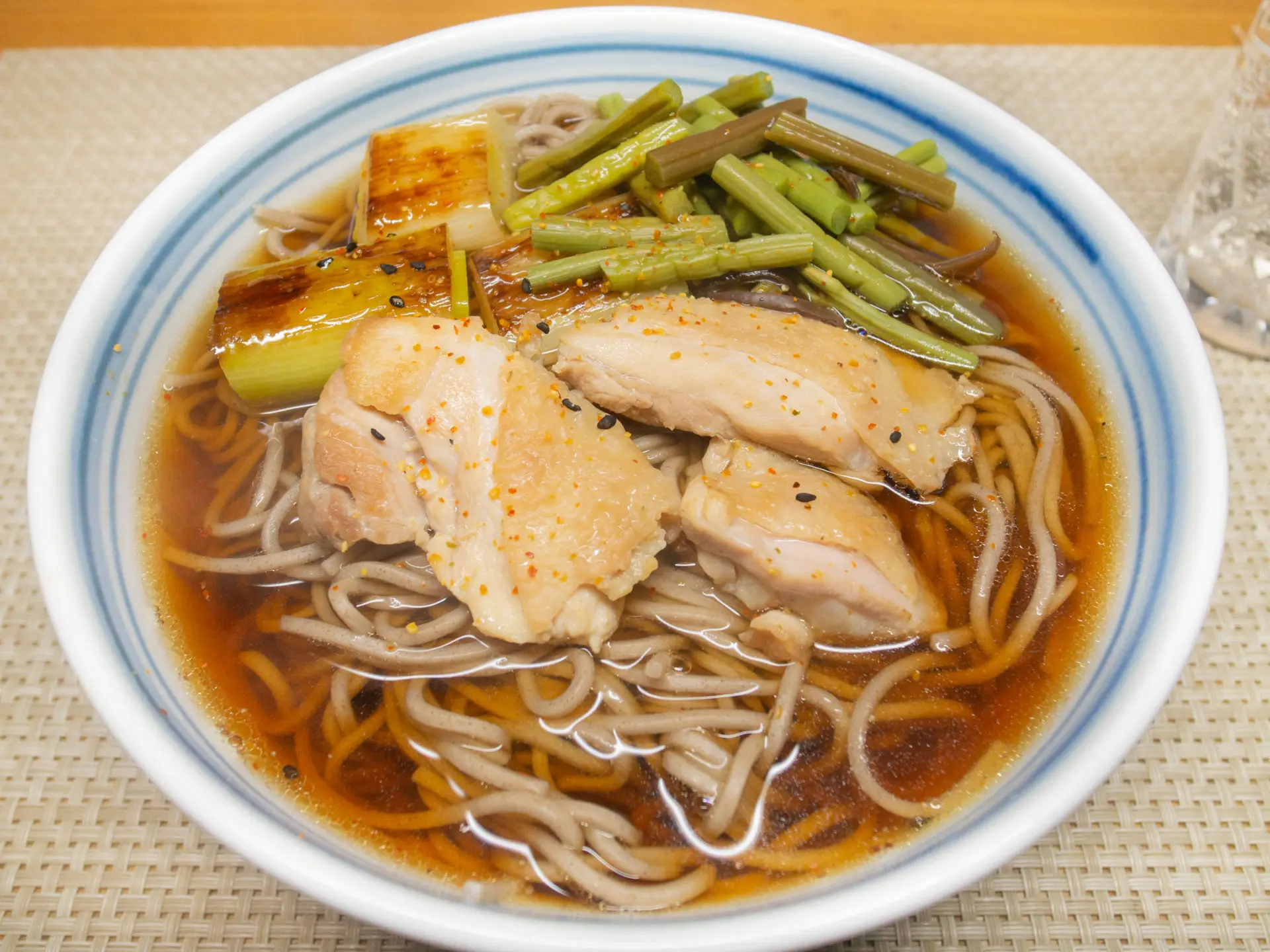 山菜鶏南蛮蕎麦