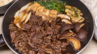 フライパンすき焼き
