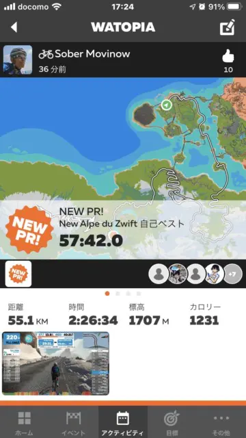 Zwift Alps du Zwift2