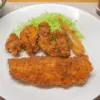 セイゴとハゼと牡蠣のフライ盛り合わせ