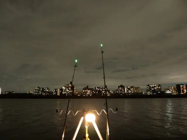 多摩川夜釣り
