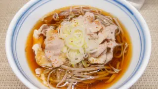 冷やし肉生姜蕎麦