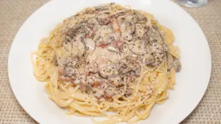 ヨーグルトを使ったカルボナーラ