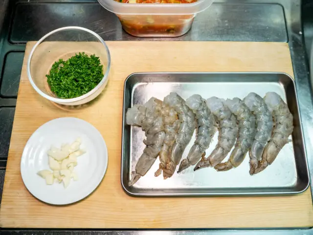 食材の下ごしらえをした写真