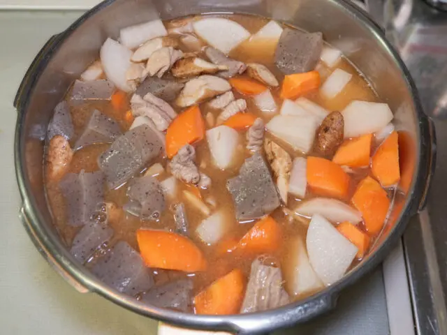 味噌を溶かした写真