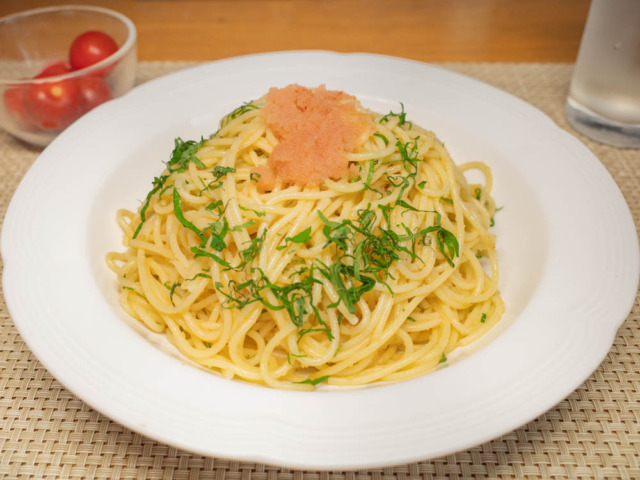 明太子の冷製パスタ