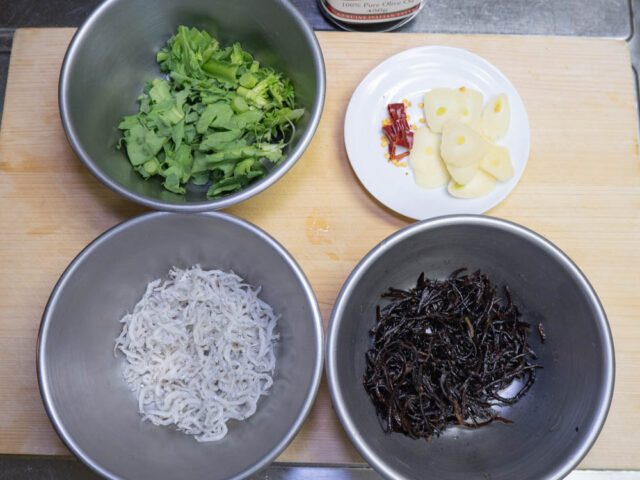 食材の下ごしらえをした写真