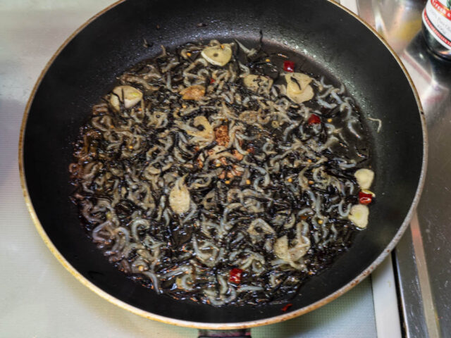 ソース完成の写真