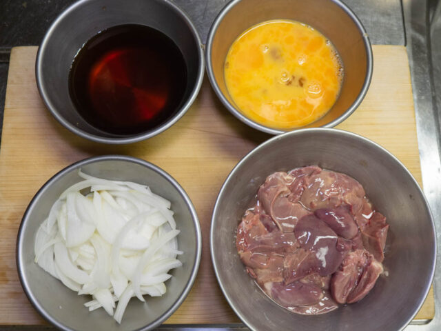 食材の下ごしらえをした写真
