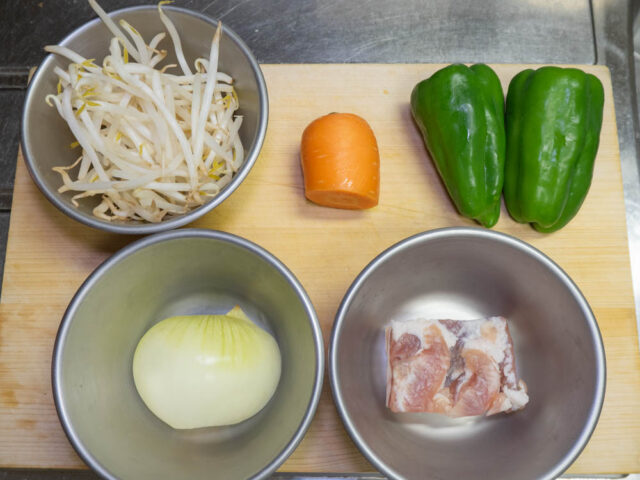 使う食材の写真