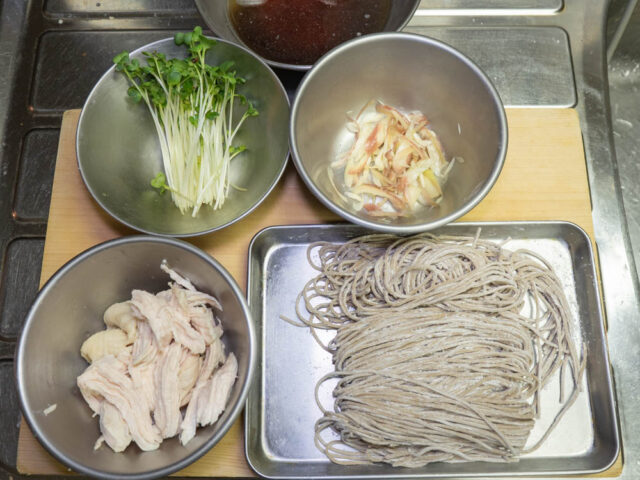 食材の下ごしらえをした写真