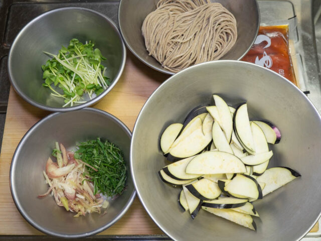 食材の下ごしらえをした写真
