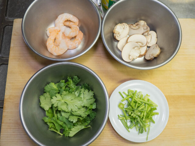 食材の下ごしらえをした写真