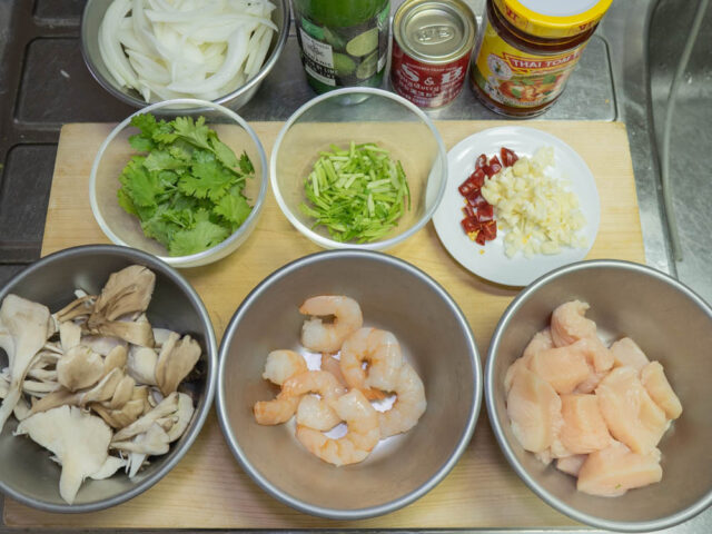 食材の下ごしらえをした写真
