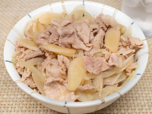 岩下の新生姜の豚丼