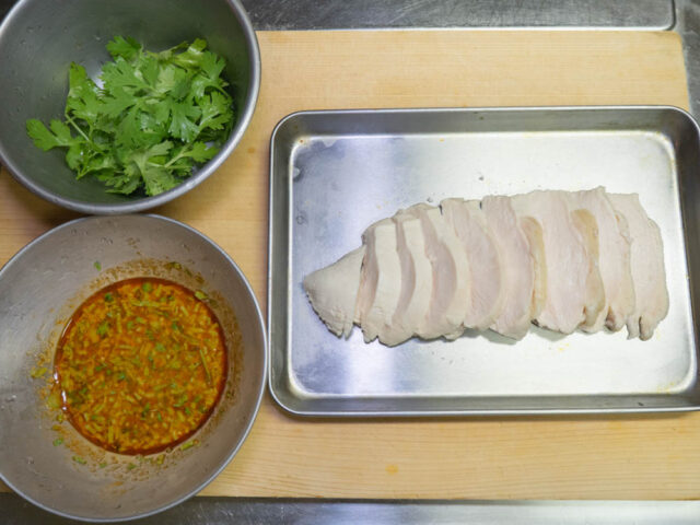 食材の下ごしらえをした写真