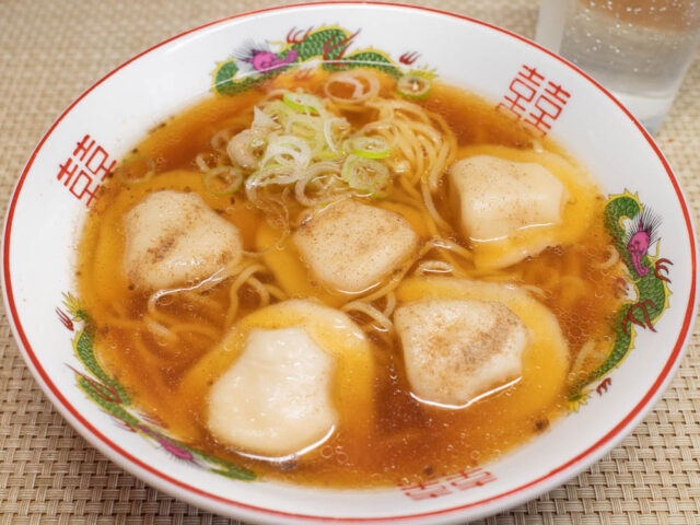冷凍水餃子で簡単リッチなワンタン麺