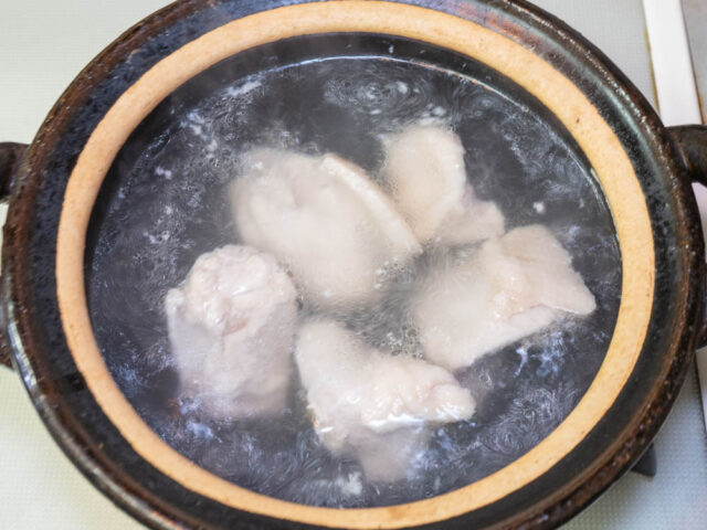 アクを取り除いた写真