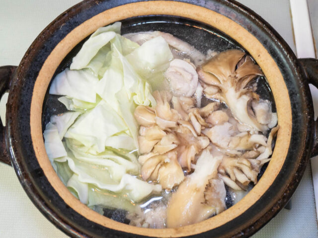 キャベツと舞茸を加えた写真