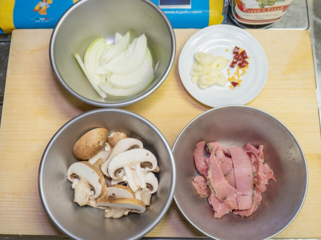 食材の下ごしらえをした写真