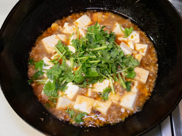 パクチーを加えた写真