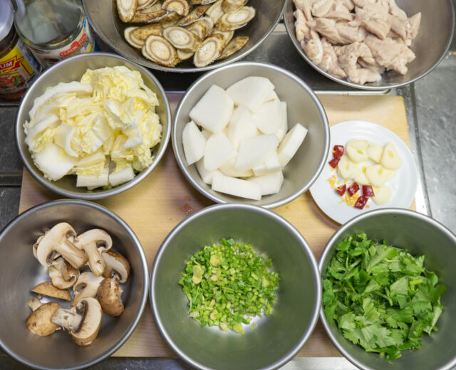 食材の下ごしらえをした写真