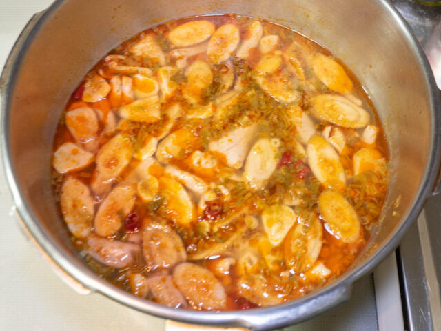 ピンが下がって、ふたを開けた写真