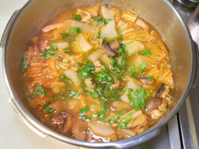 ひと混ぜして、できあがりの写真