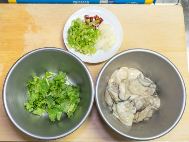 食材の下ごしらえをした写真