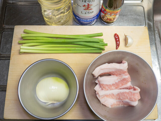 使う食材の写真
