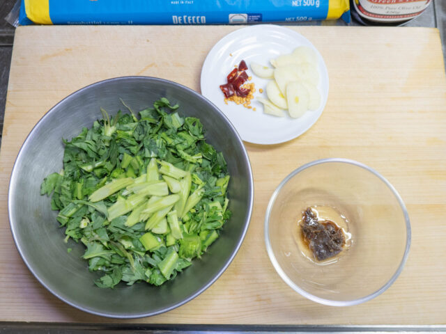 食材の下ごしらえをした写真