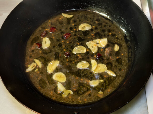 ソース完成の写真