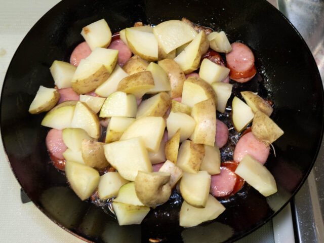 ジャガイモを加えた写真