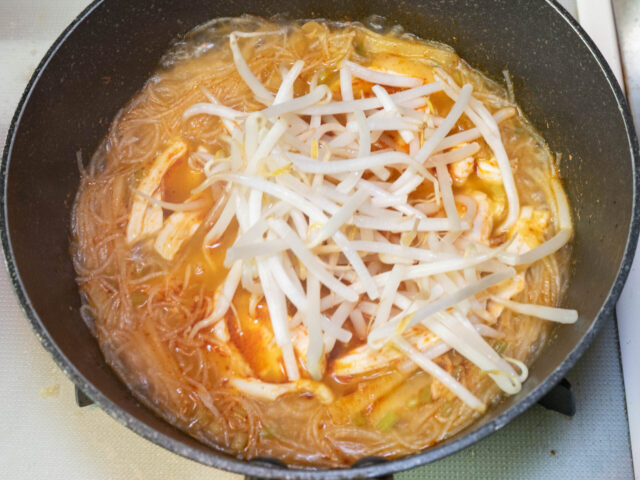 もやしを加えた写真